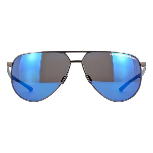 New PORSCHE DESIGN Grey Aviator P8962 C Sunglasses Women - Picture 2 of 4